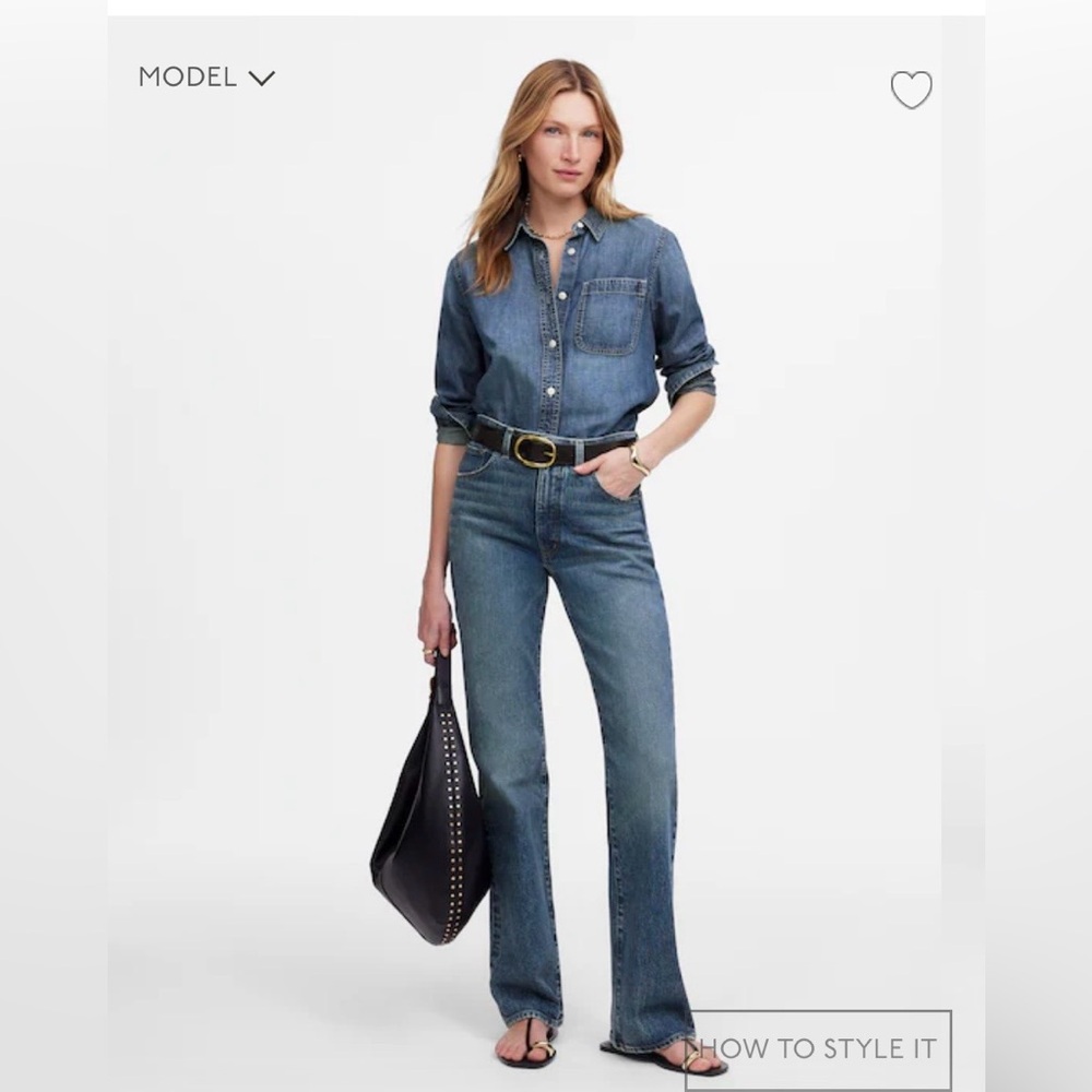 Madewell Medium Blue Straight-Leg Jeans